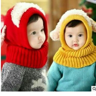 Mũ len tai Cừu cho bé trai và bé gái cực yêu.