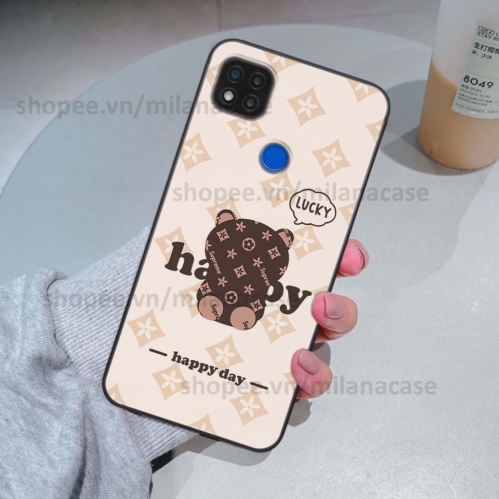 Ốp Xiaomi Redmi 9C gấu be@rBrick gấu Teddy Kaws siêu đẹp, phong cách, cá tính