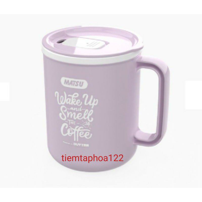 Ly nhựa có nắp Matsu Duy tân 500ml, ly uống nước, ly nhựa, ca tròn, ca nhựa có nắp