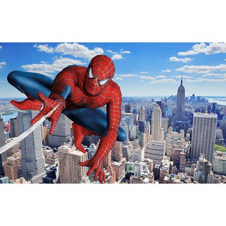 Tranh dán tường 3D Hình nghệ thuật siêu nhân trang trí cho bé UD1252