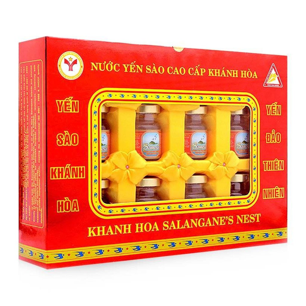 Nước Yến Sào ❤ FREESHIP ❤ Nước Yến Sào Khánh Hòa - Cao Cấp Sanest Có Đường Hộp 8 Lọ 70ml , yến sào