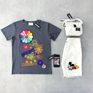 [JSNEAK UNISEX] Tee LV Kaikai Kiki Flower