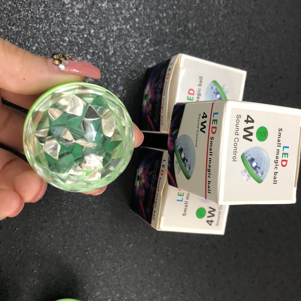 Đèn Cầu Led Usb mini | Đèn Cầu Mini Cho Loa Kéo | Đèn Led Cảm Ứng Theo Nhạc