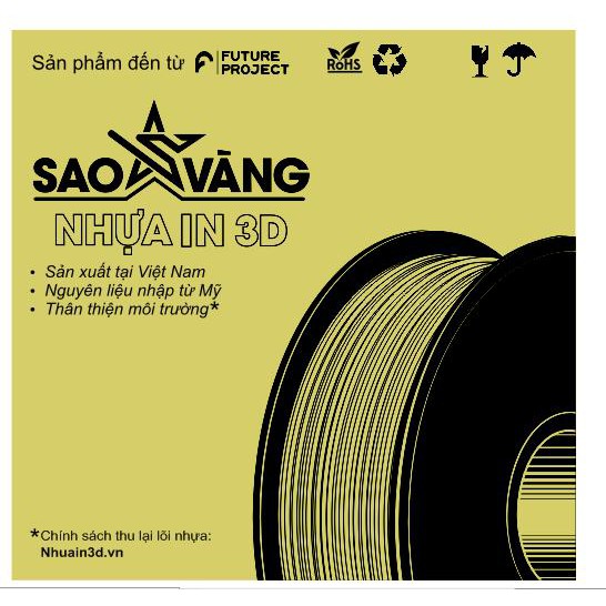 Nhựa in 3D PLa sao vàng chất lượng cao 1.75mm