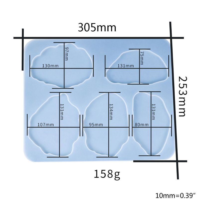 Khuôn Silicone Làm Xà Phòng Bằng Nhựa Epoxy Độc Đáo DIY