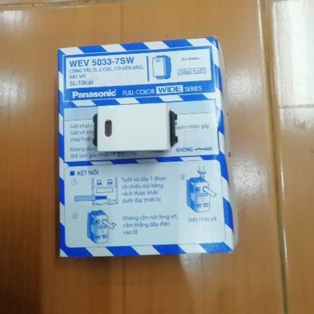 Công tắc D, 2 cực, có đèn báo panasonic