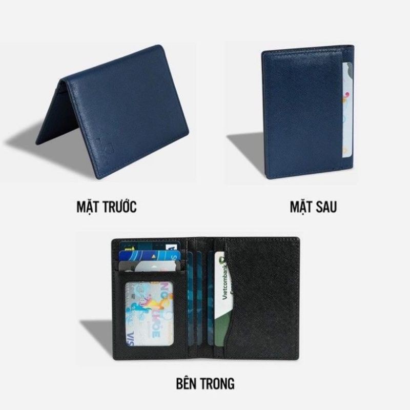 (da thật)ví nam , nữ da thật nam nữ uinex phong cách tối giản hiện đại_ví nam mini đựng thẻ card mercury