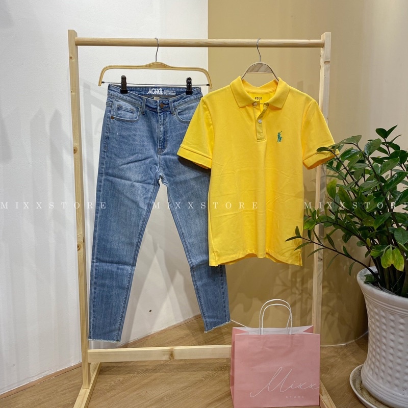 Áo Thun Nữ Polo có cổ chất cá sấu xuất xịn đẹp cao cấp phom chuẩn vừa người phong cách trẻ trung