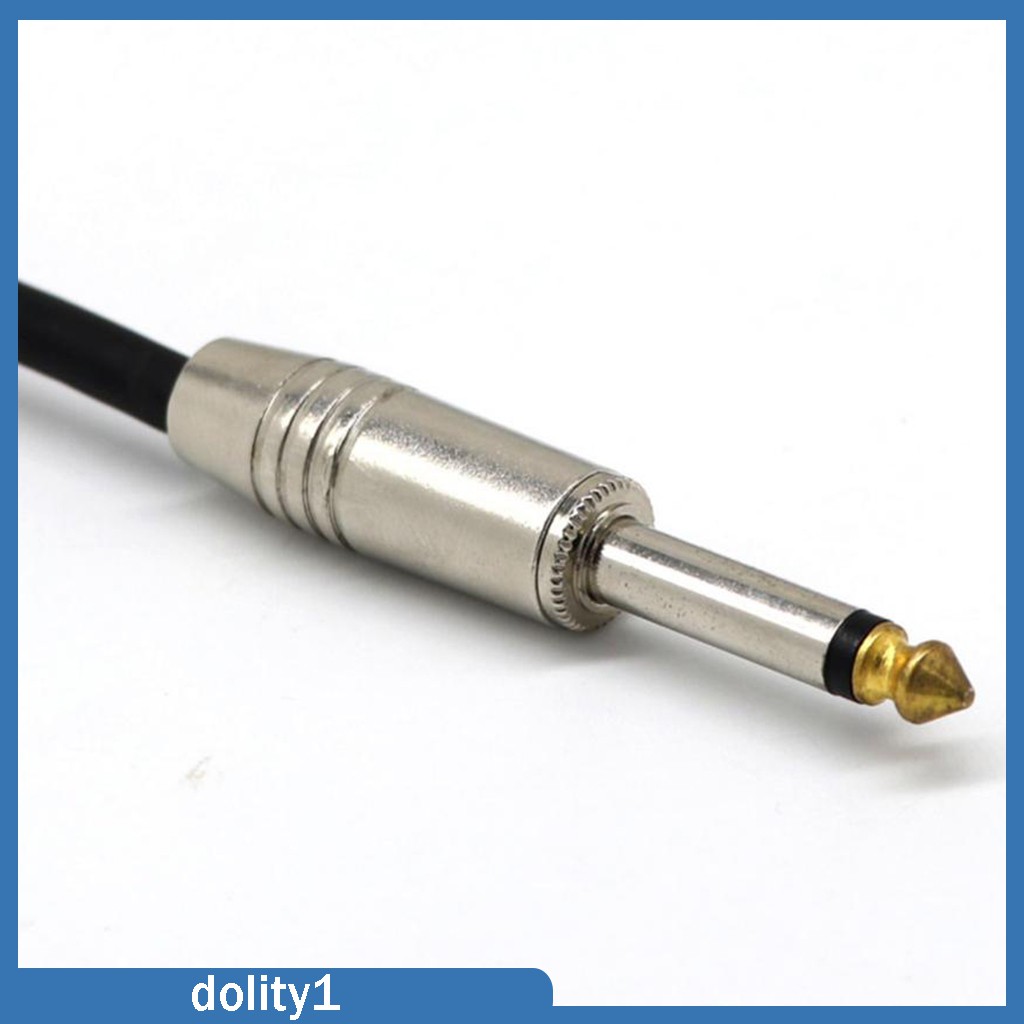 [DOLITY1] 0.2m Long 6.35mm Jack Male to 2 1/4\" Mono Female Audio Y Splitter Cable