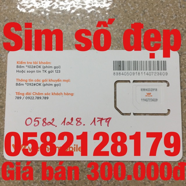 Sim số đẹp Vietnamobile