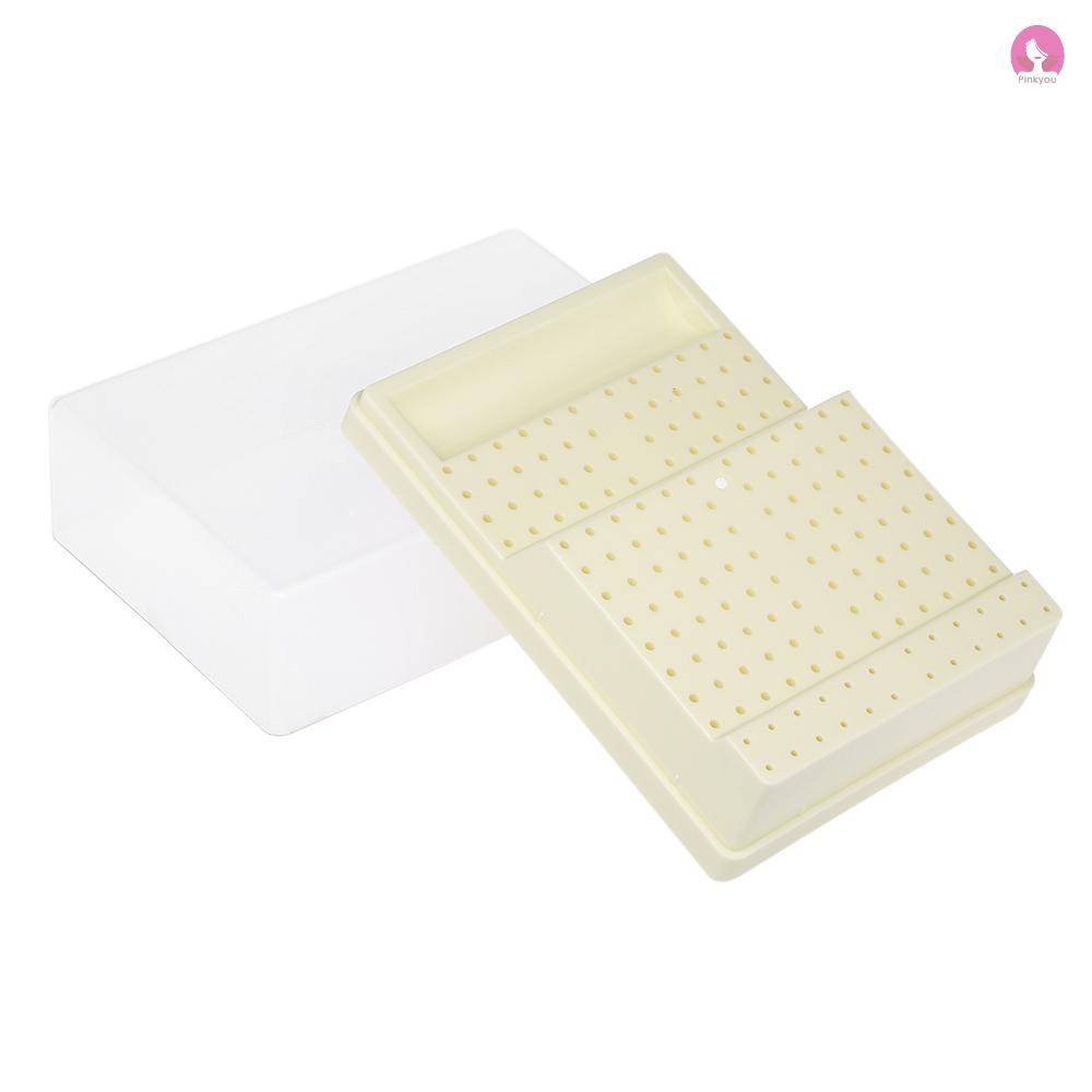 Hộp Đựng Mũi Khoan Nha Khoa Bằng Nhựa Trong Suốt 168 Lỗ Tiện Dụng