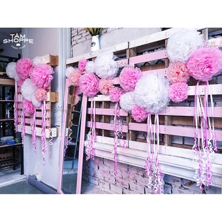 Hoa giấy handmade trang trí backdrop đám cưới TAN