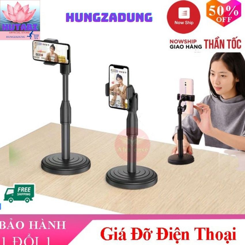 [ Giá Đỡ Điên Thoại] Giá Đỡ Điện Thoại Để Bàn- Livestream, Xem Phim-Quay TikTok,Chụp Ảnh Chống Rung  HUNGZADUNG - HUTABI