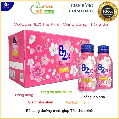Collagen 8X Beauty The Pink Collagen 1000mg peptide Chính Hãng - Thần dược cho phái đẹp