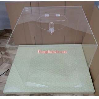 Thùng phiếu mica 2 li KT 20 x 20 x 20 cm