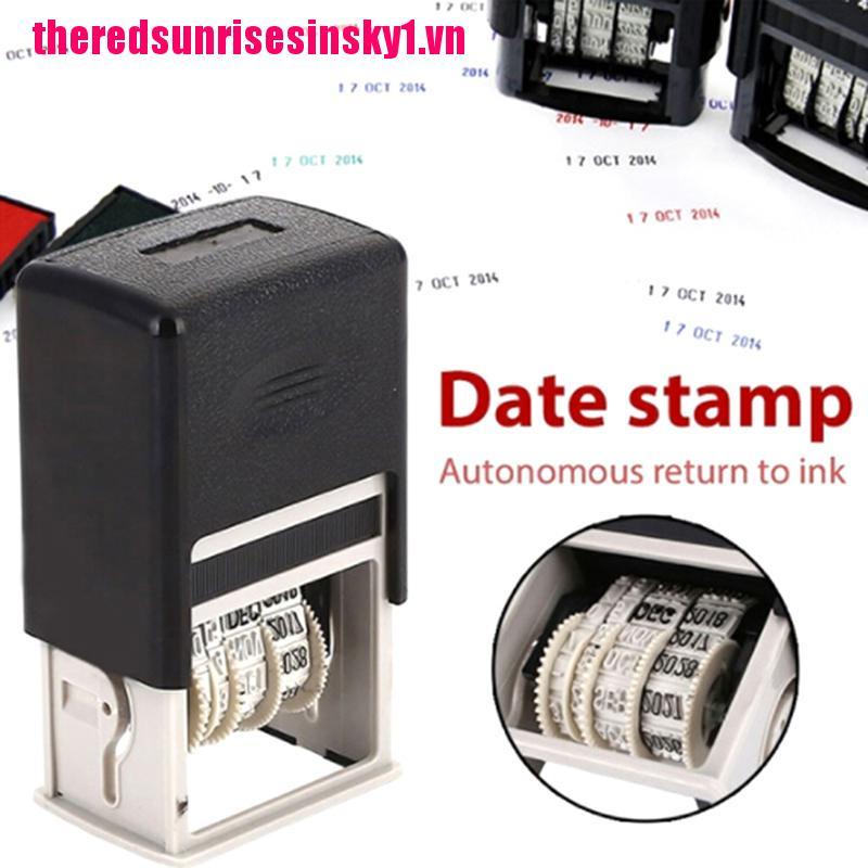 Con dấu đóng ngày tháng niêm phong bằng tiếng Anh 4mm DIY