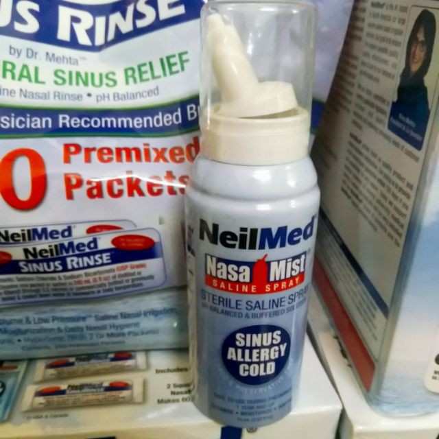 BÌNH XỊT MŨI NASALMIST CỦA NEILMED MỸ 75ml-DATE 2024