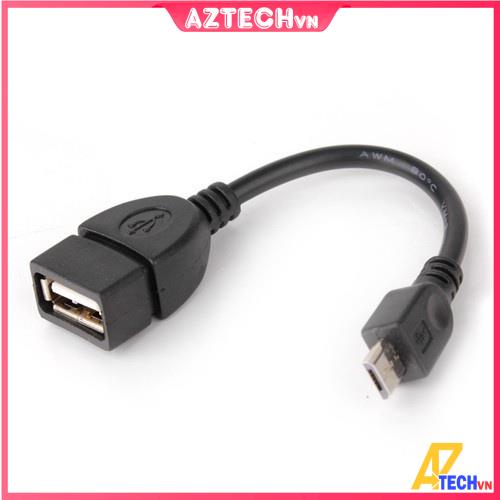 Cáp kết nối OTG V8 Chuyển từ cổng MicroUSB to USB (kết nối điện thoại với chuột, usb, ổ cứng di động)