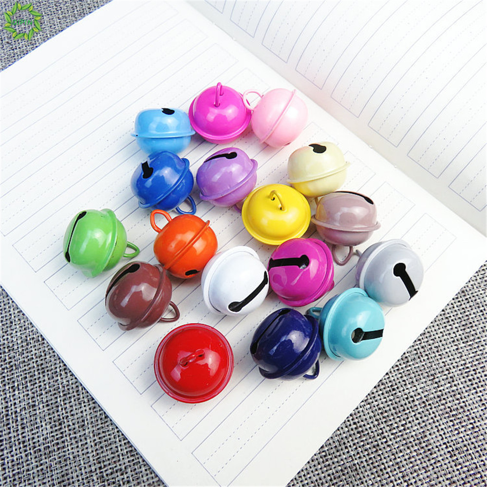 Set 10 quả chuông bằng sắt dùng cho trang trí vòng cổ thú cưng/Giáng sinh dễ thương 22mm