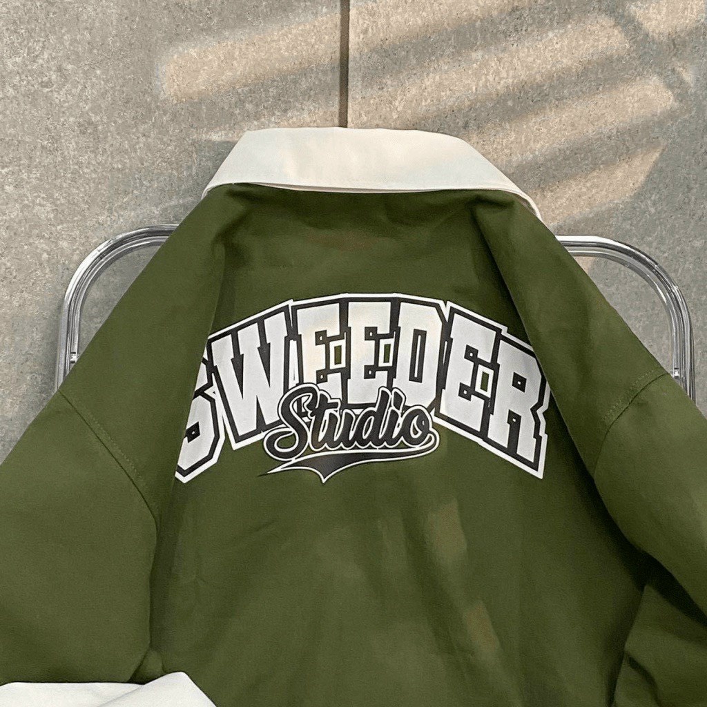 Áo khoác dù unisex SWD cổ bẻ chuẩn form kiểu dáng bomber
