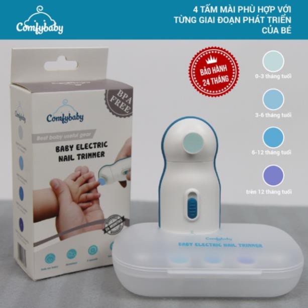 Máy dũa móng tay tự động cho trẻ Comfybaby ME4450, cắt móng tay an toàn cho bé, mài móng tay cho trẻ sơ sinh