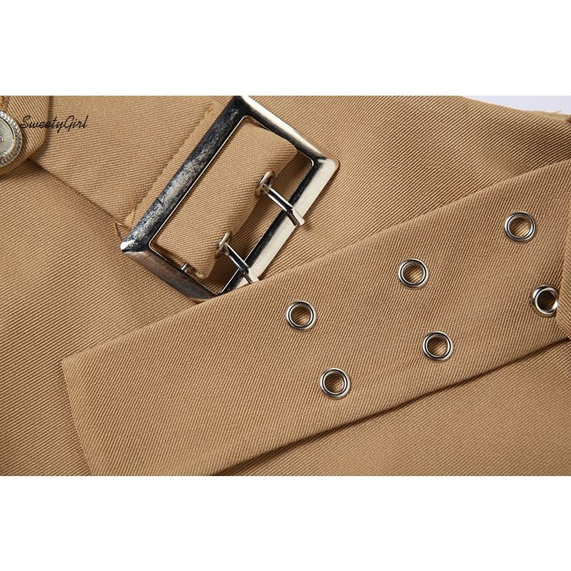 Chân Váy Mini Lưng Cao Màu Trơn Cài Nút Thời Trang 2022 Cho Nữ