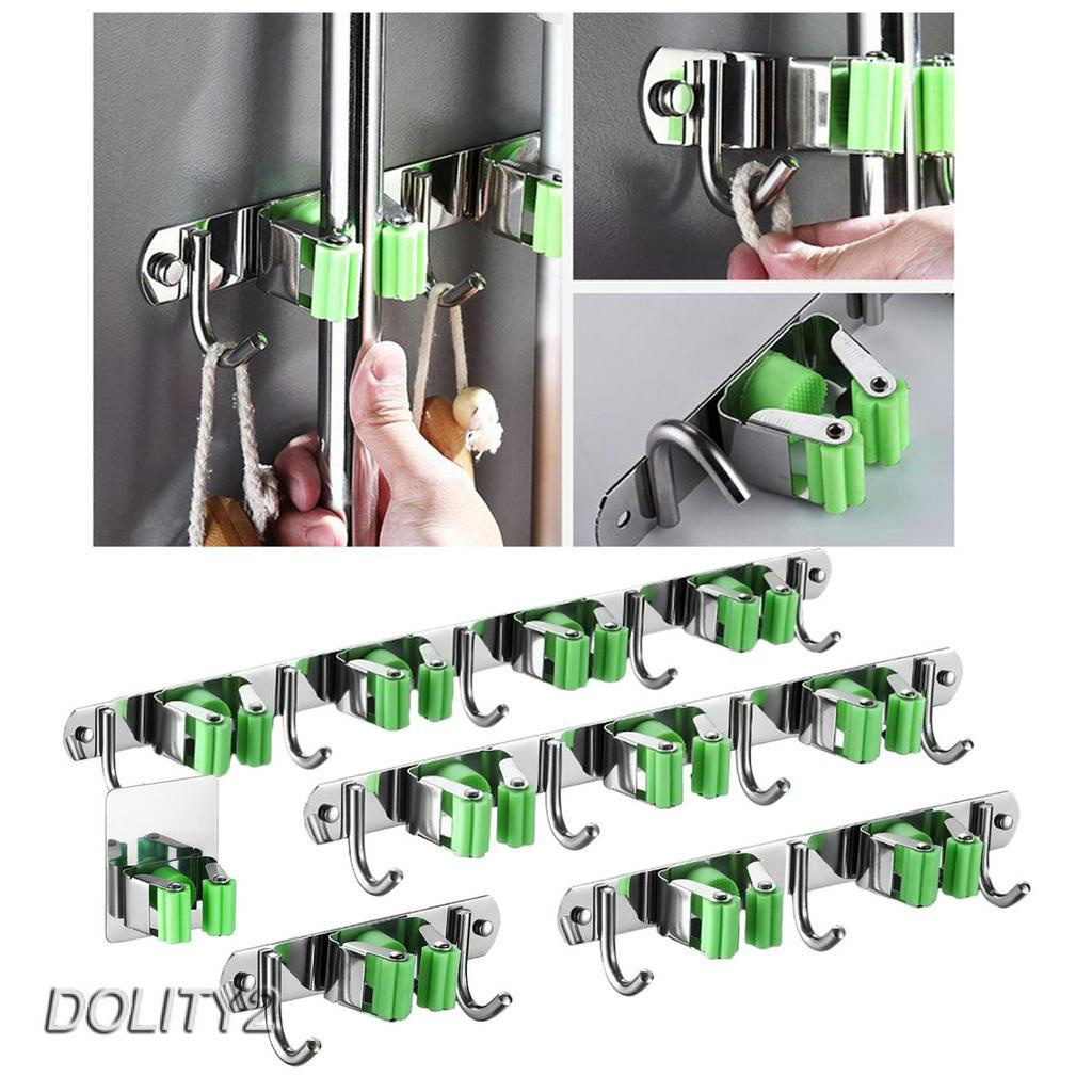 [Dolity2] Giá Đỡ Cây Lau Nhà Gắn Tường Bằng Thép Không Gỉ # 1