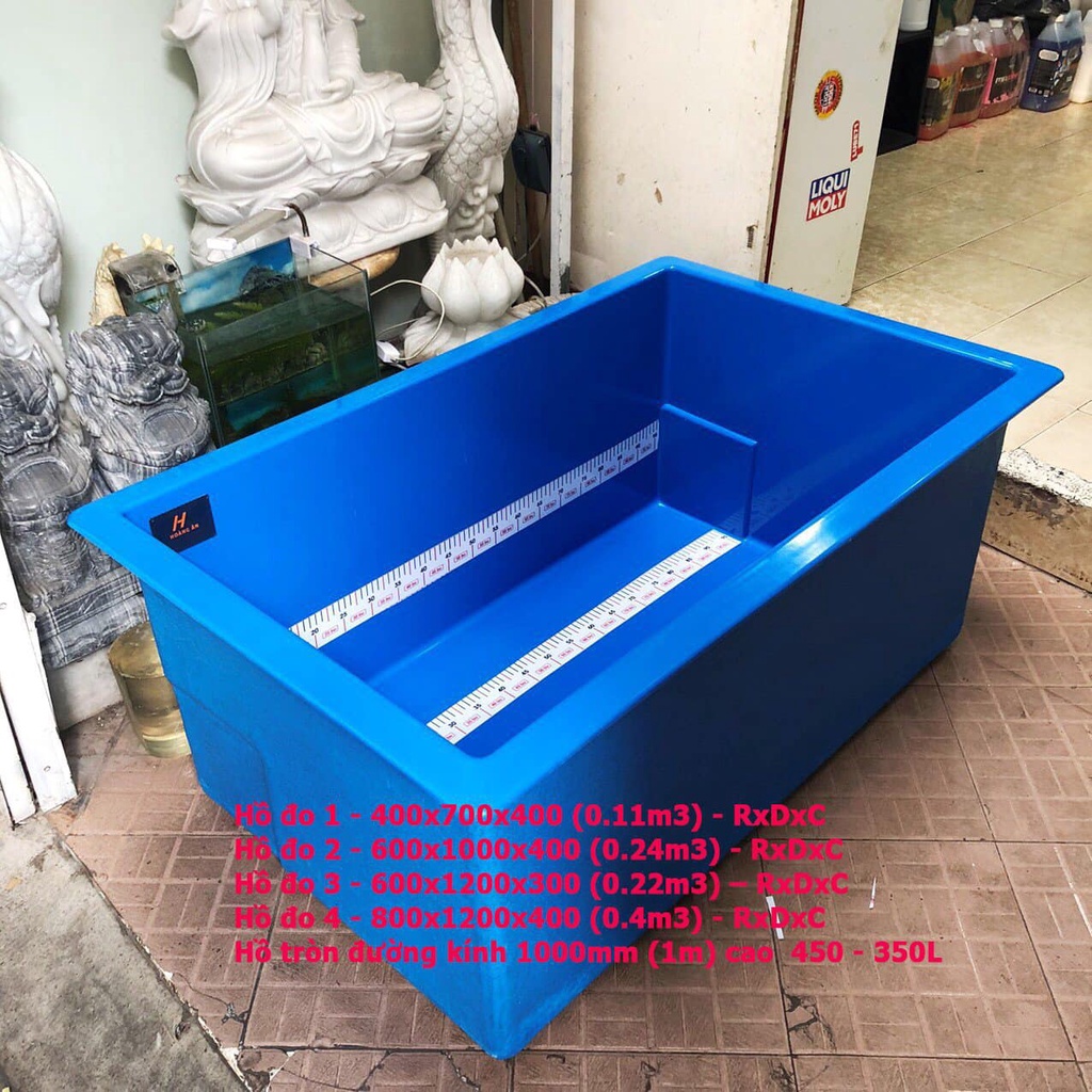 Thước decal cao cấp chống nước, bền khi dán dưới nước, chuyên dùng dán hồ đo/tank đo cá KOI dài 1m/ 1m2