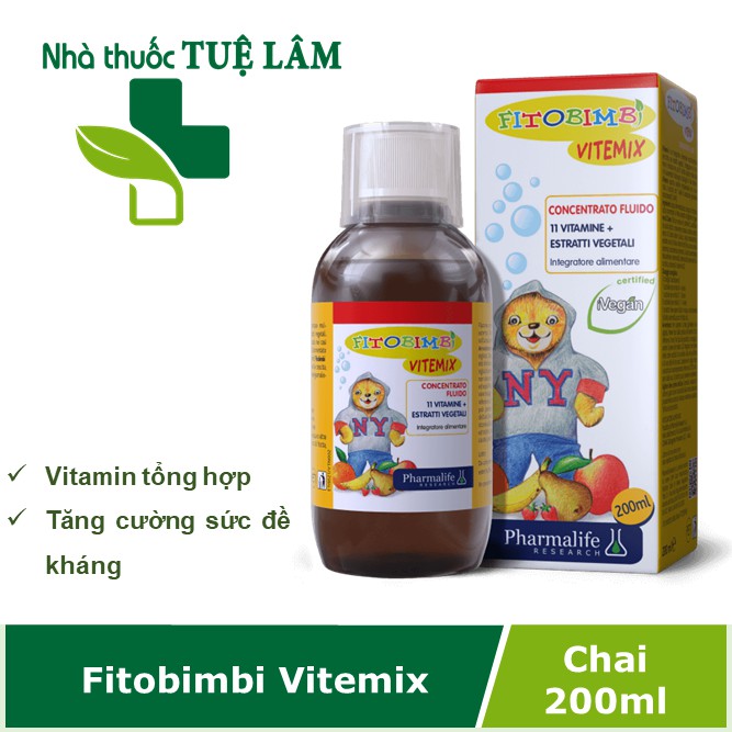 Fitobimbi Vitemix - Hỗ trợ bổ sung vitamin cho cơ thể, hỗ trợ giúp tăng cường sức đề kháng