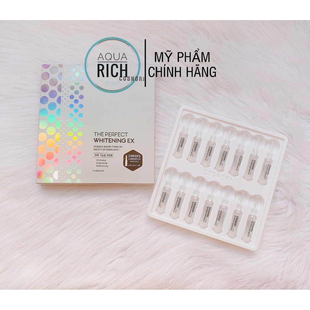 Set 4 Serum Tế Bào Gốc Kích Trắng Da Cosnori - Set Serum Eldas 4 Ống