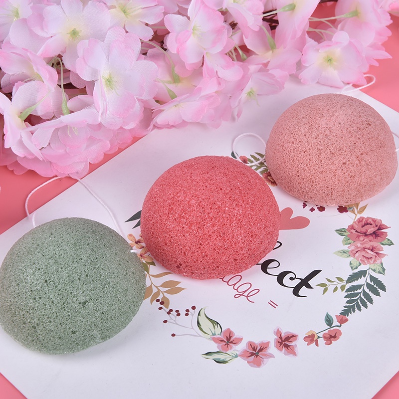 (Hàng Mới Về) Sữa Rửa Mặt Sợi konjac Tự Nhiên Làm Sạch Hiệu Quả