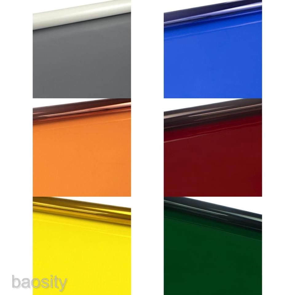 [BAOSITY] 6pcs Flash Color Gel Filter Sheet Full Colored Correction Stage Lighting