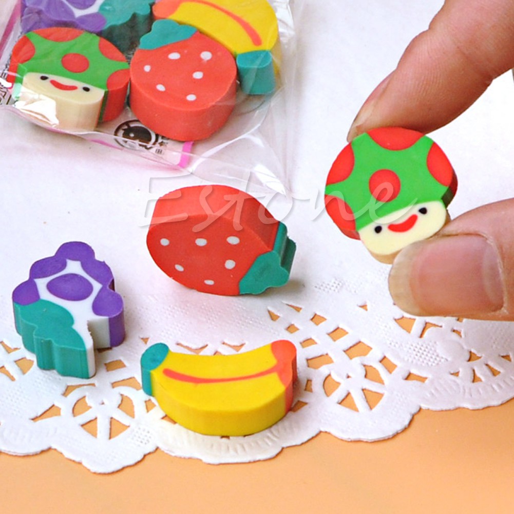 Set 50 Cục Tẩy Hình Trái Cây Sáng Tạo Cho Bé