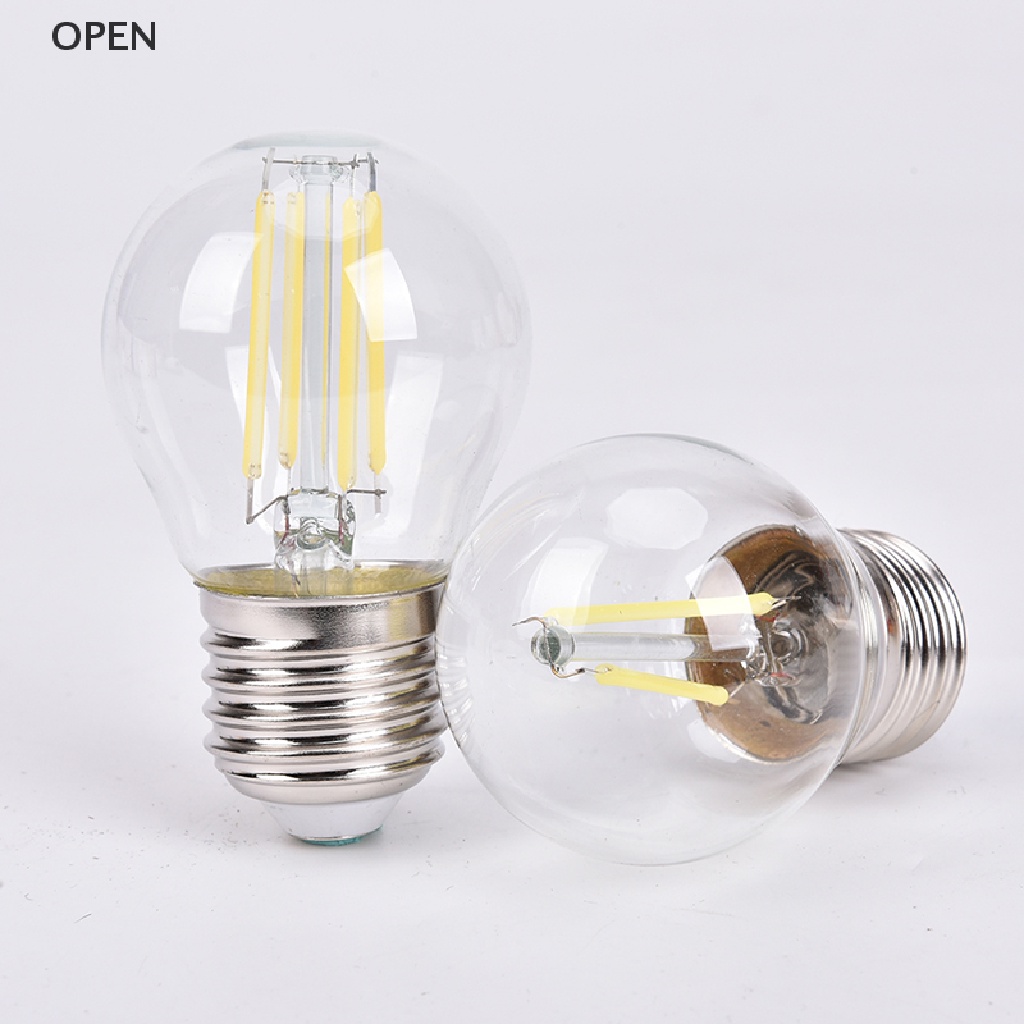 Bóng Đèn LED Sợi Thủy Tinh 2W / 4W / 6W E27 COB G45 Hình Ngọn Lửa