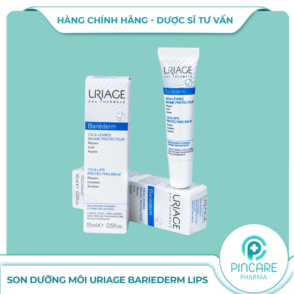 Son dưỡng môi Uriage Bariederm Lips - Hàng chính hãng - Nhà thuốc PinCare