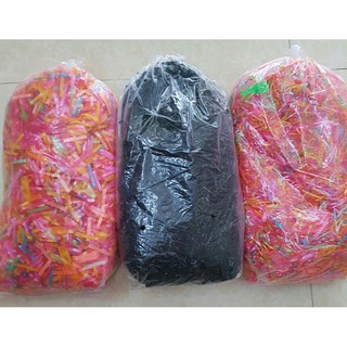COMBO 1KG DÂY CHUN ĐEN BUỘC TÓC