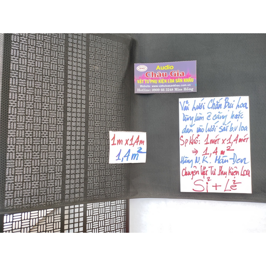 Vải lưới chắn bụi loa 1Mx1.4M Audio châu gia