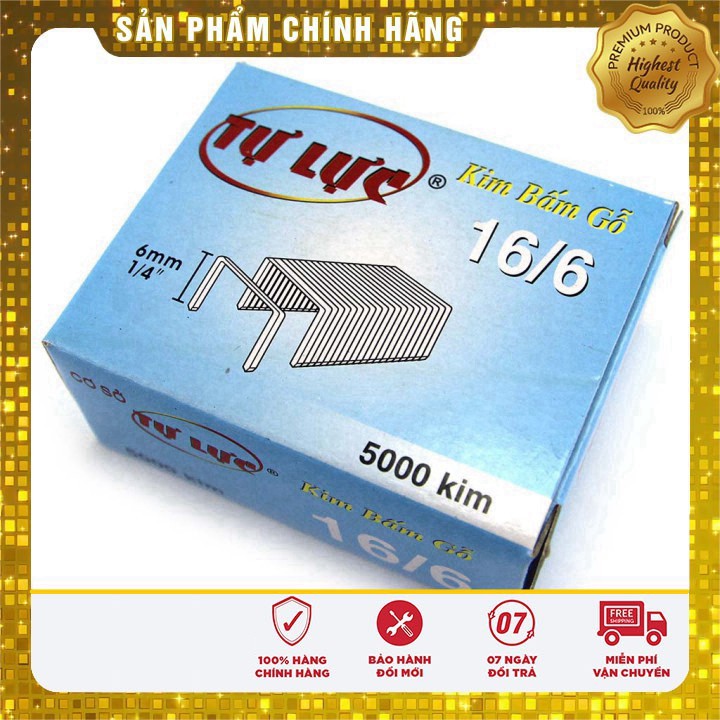 [Giá tốt] Hộp 5000 ghim bấm gỗ tự lực 16/6