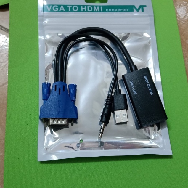 Dây cáp chuyển đổi VGA ra HDMI - MT VIKI có âm thanh đảm bảo chất lượng bảo hành 3 tháng BUNOC's
