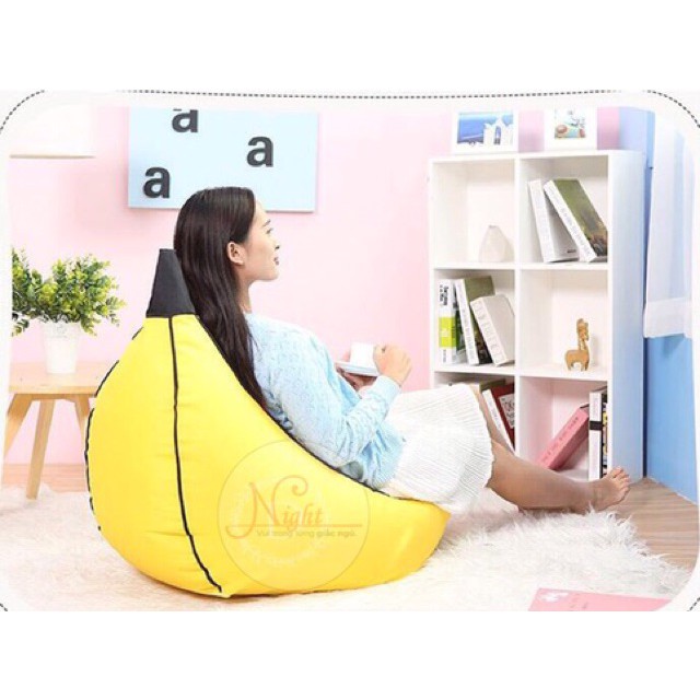 Ghế BeanbagGhế lười hạt xốp hình trái chuối cho mẹ và béGiao hàng miễn phí TPHCM