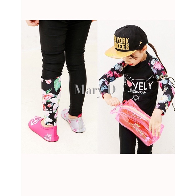 Bộ đồ bơi bé gái dài tay 2 món.