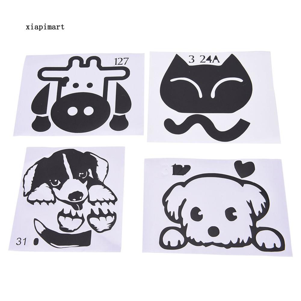 Miếng dán trang trí công tắc trên tường hình chó mèo hoạt hình đáng yêu | BigBuy360 - bigbuy360.vn