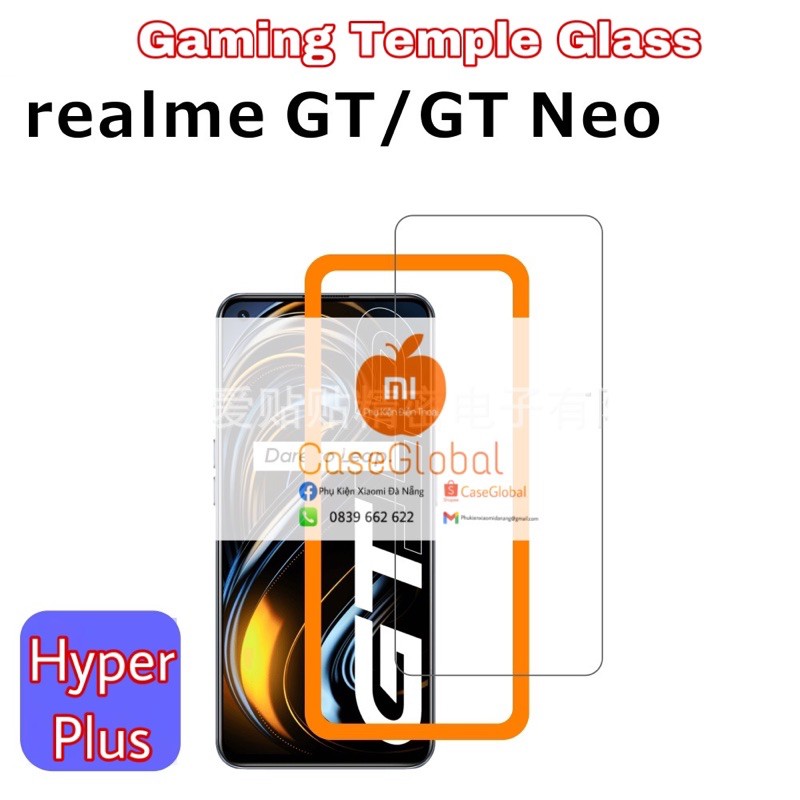 Cường lực Hyper+ Realme GT Neo Flash GTNeo 2T Q3 Pro viền 2,5D siêu mượt chuyên game có phủ nano Chuyên Game HyperPlus