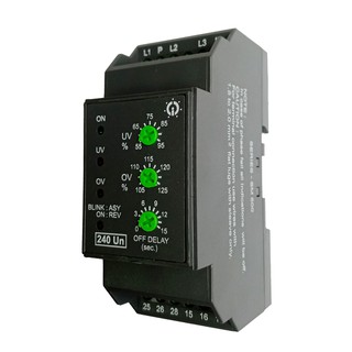MG73BF - Rơ le bảo vệ mất pha, đảo pha, lệch pha, sụt áp, quá áp, mất trung tính GIC 2 C/O