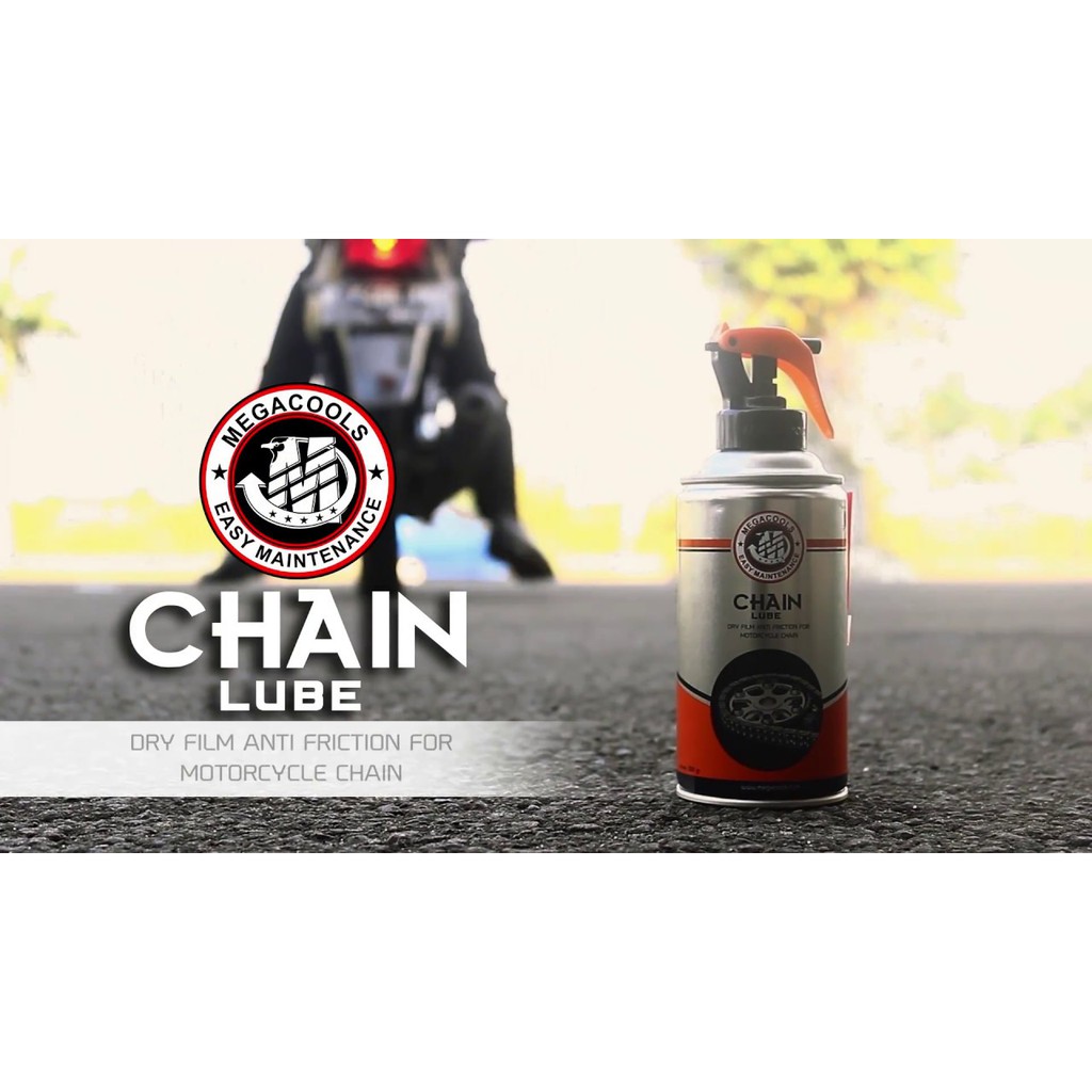 Xịt dưỡng sên Megacools chainlube chính hãng 300ml, vòi xịt tiện lợi - phukientuhien