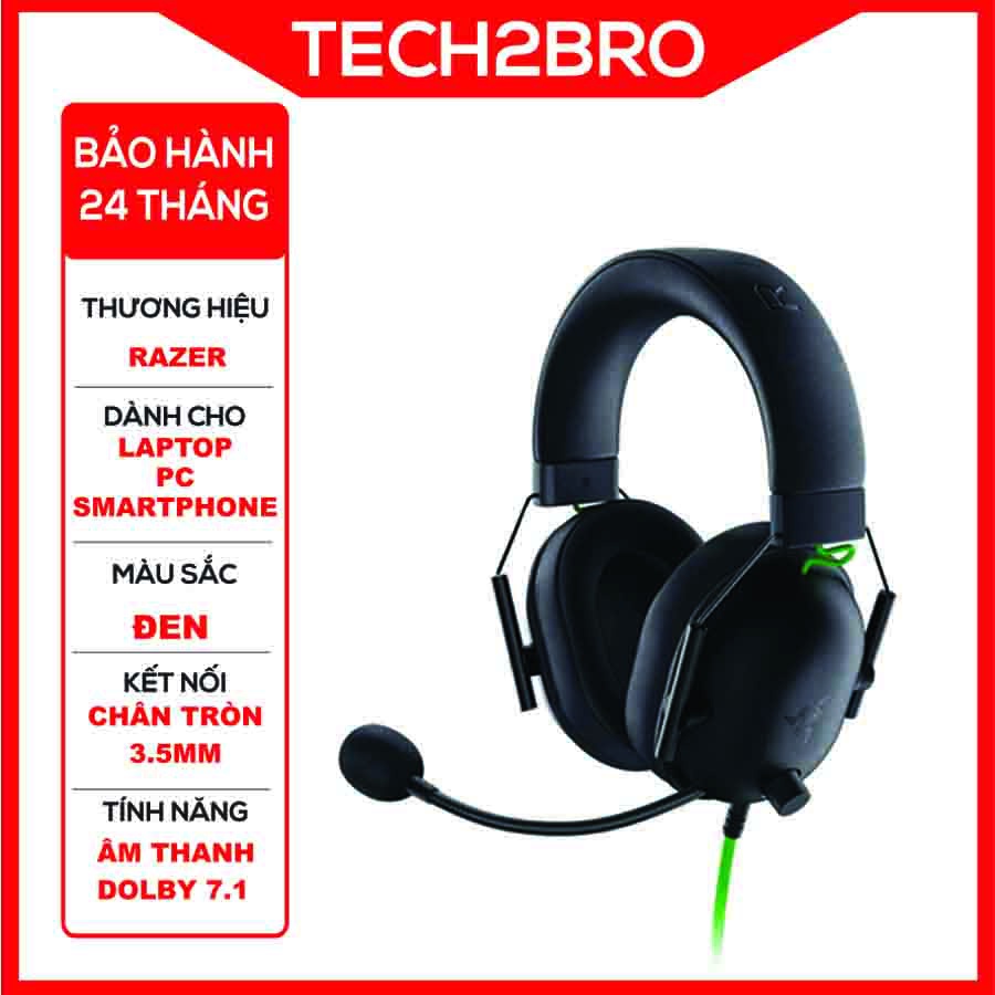 Tai nghe Razer BlackShark V2X - Hàng chính hãng, bảo hành 12 tháng