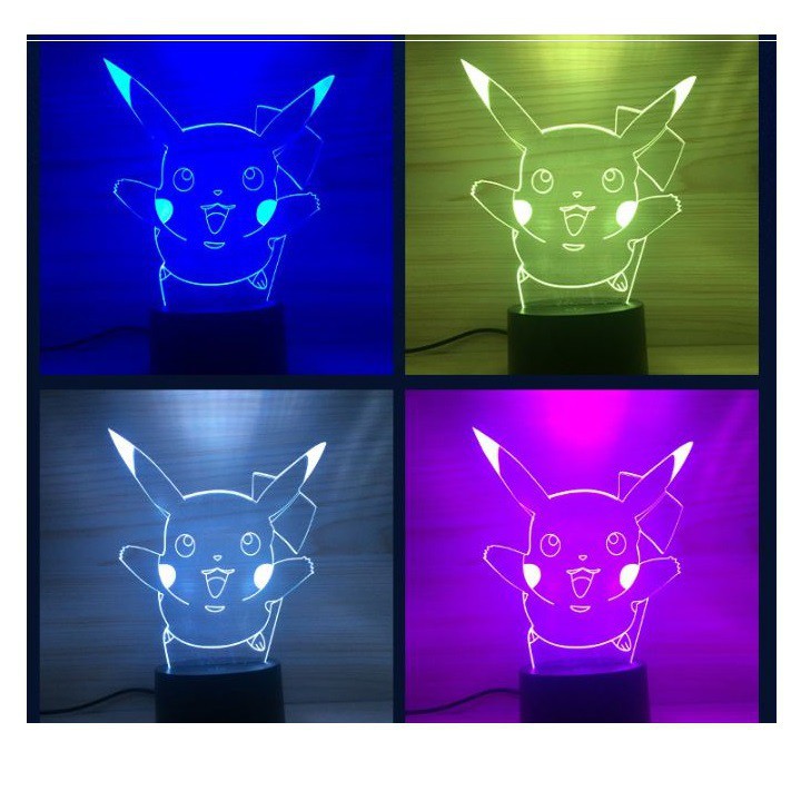 Led 3d hình Pikachu