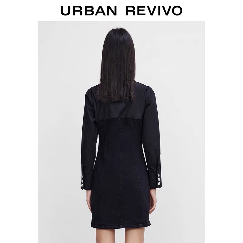 Đầm jeans đen Urban Revivo