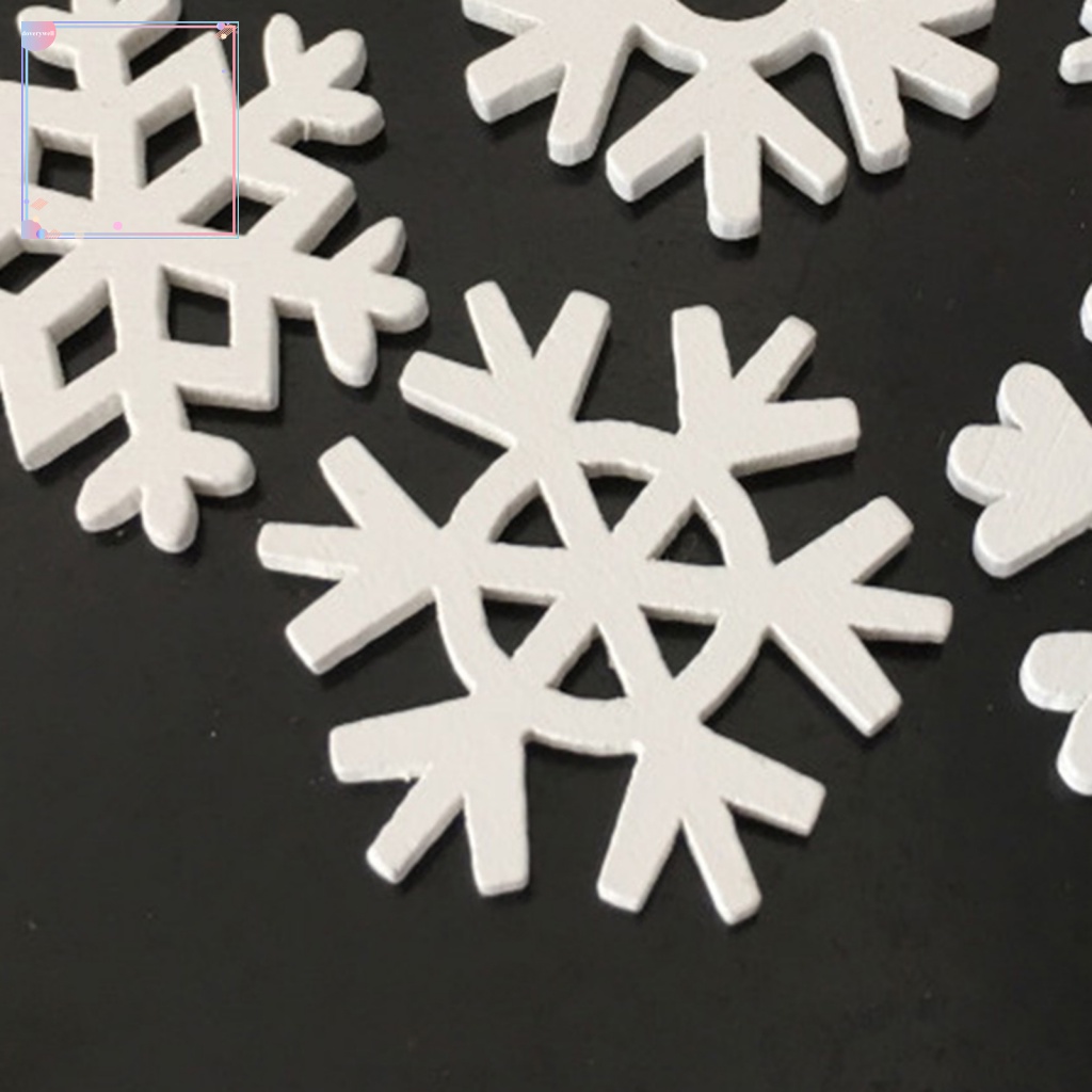 Set 50 Miếng Dán Hình Bông Tuyết Trang Trí Giáng Sinh