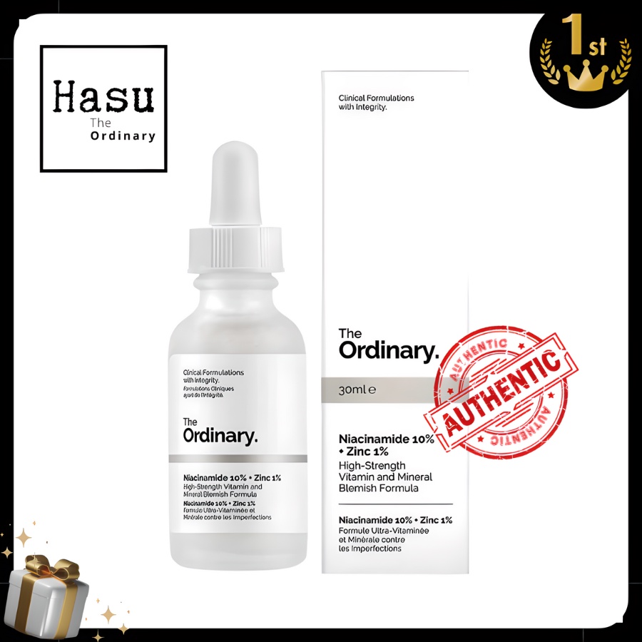 Tinh chất, Serum hỗ trợ giảm mụn, thu nhỏ lỗ chân lông NIACINAMIDE 10%+ZINC 1%